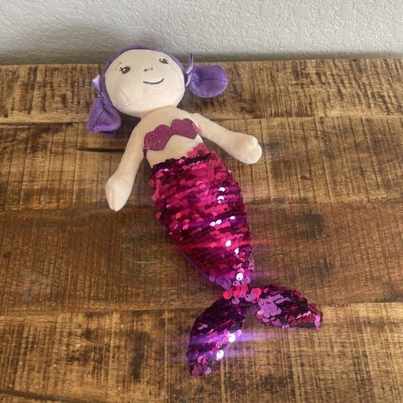 Dan Dee Collectors Choice Purple Plush Mermaid Swipe To Change Color 14in - Picture 4 of 7